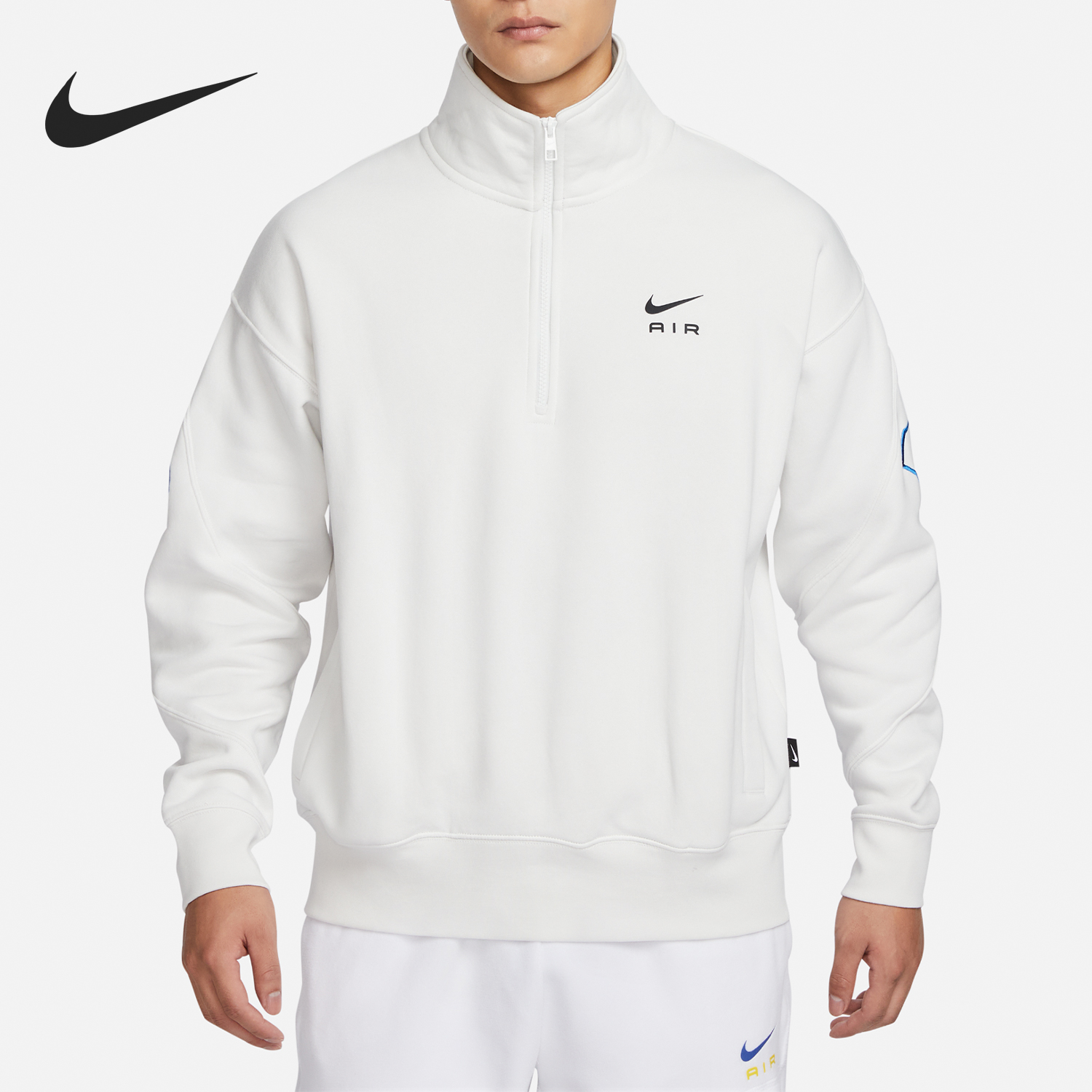 Nike/耐克正品春季男士半开襟拉链休闲运动卫衣FN2156-121