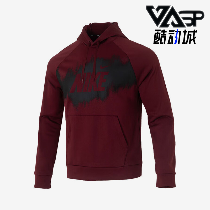 Nike/耐克正品FLEECE女士休闲口袋连帽针织印花卫衣HV4063-619