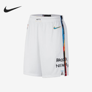 Nike/耐克正品DRI-FIT NBA男子布鲁克林篮网队短裤DO9649-100