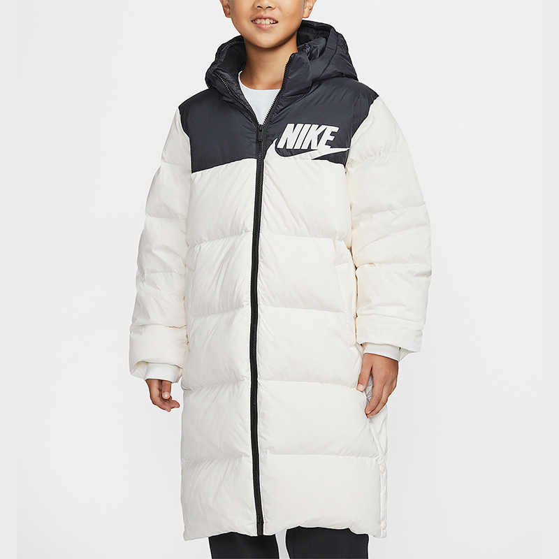 Nike/耐克正品冬季大童运动连帽长款休闲保暖羽绒服IR0028-133