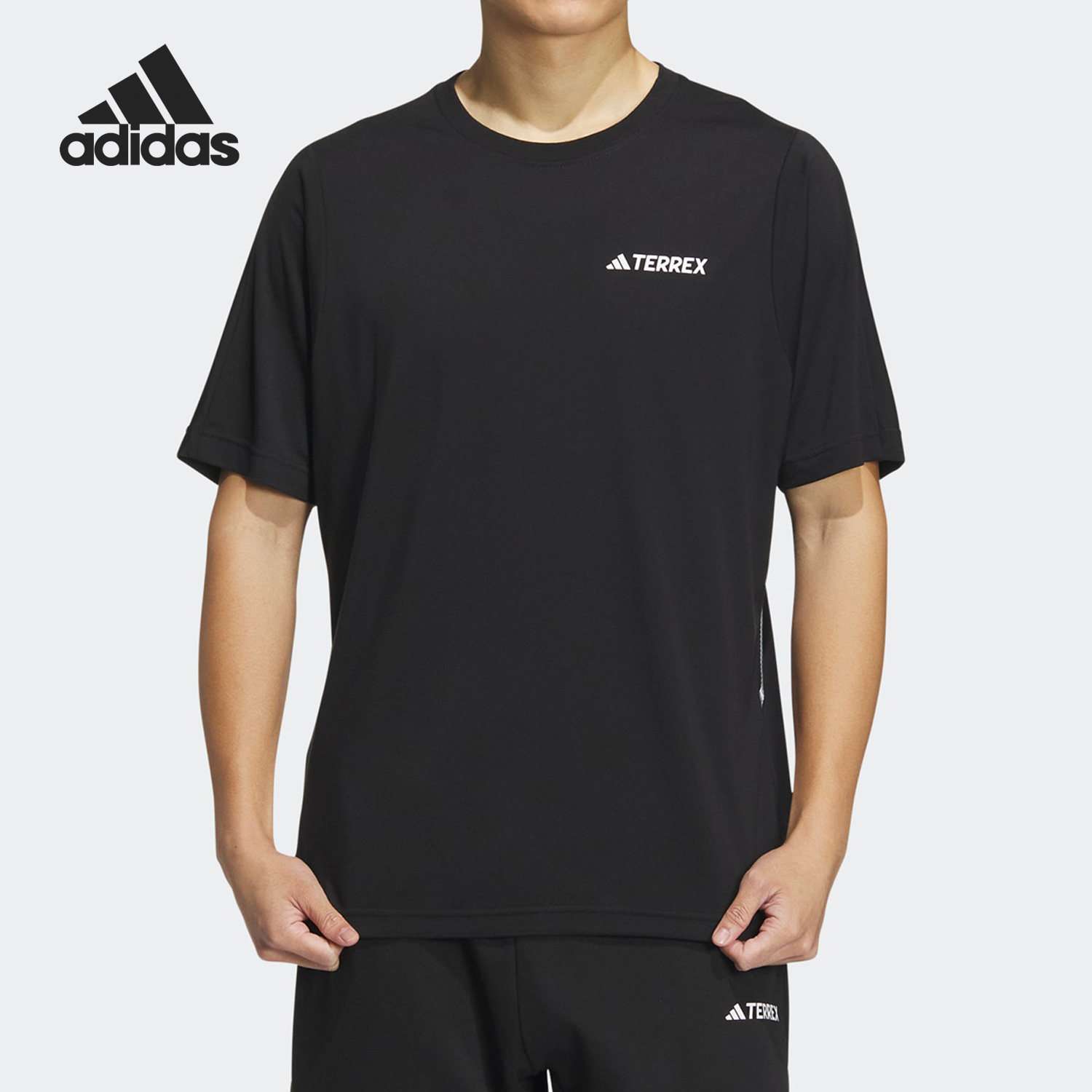 Adidas/阿迪达斯正品夏季男女新款纯色套头短袖T恤 IC4431