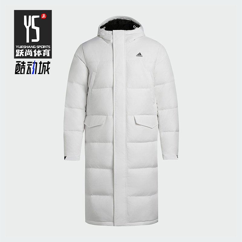 Adidas/阿迪达斯正品冬季新款男女连帽保暖长款羽绒服外套KF6749