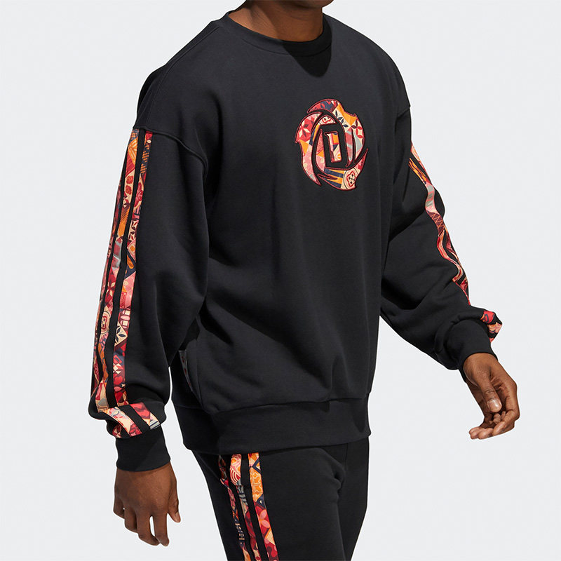 Adidas/阿迪达斯正品年时尚男子罗斯篮球保暖圆领卫衣 HD7934