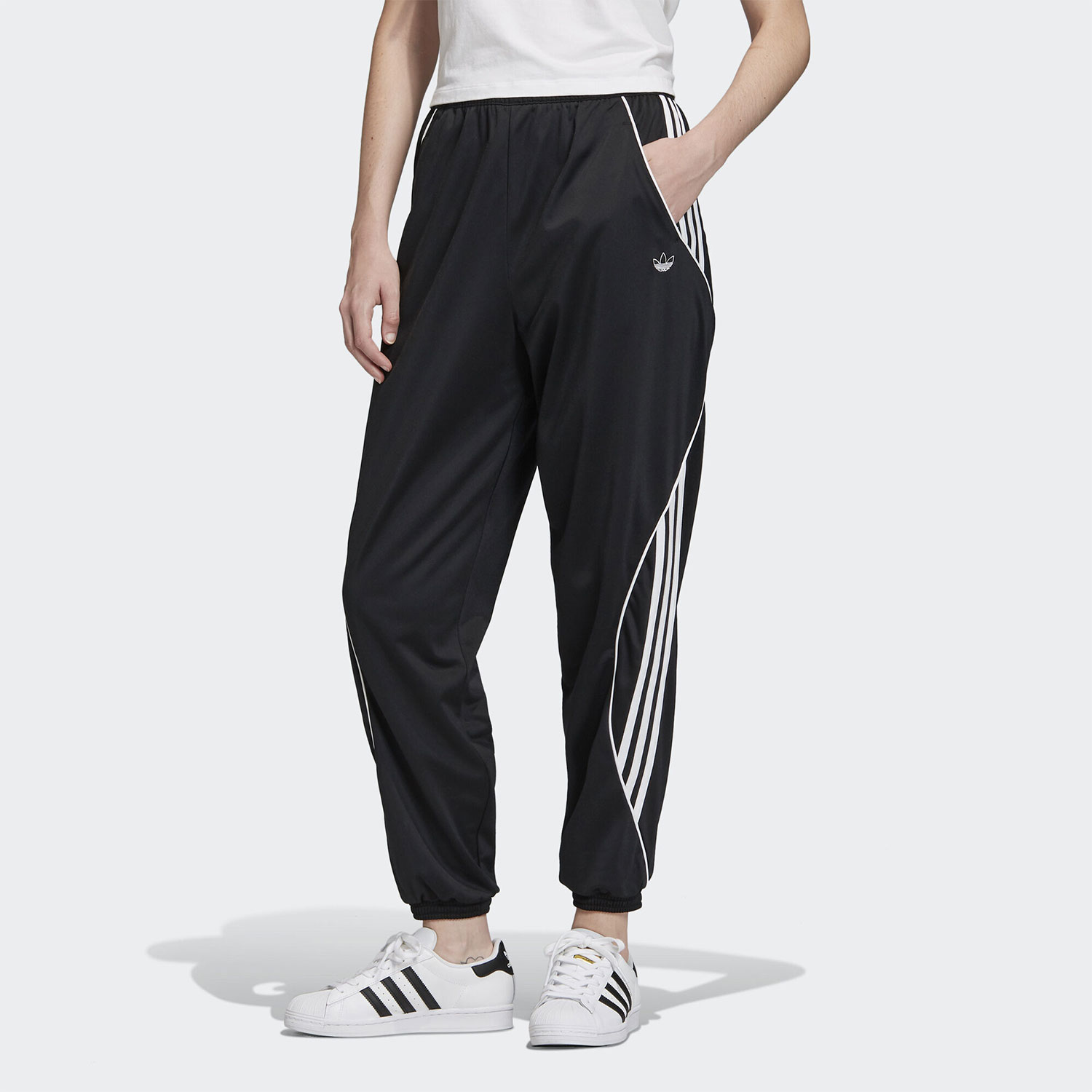 Adidas/阿迪达斯正品当季新款三叶草女子训练运动长裤 FM1913