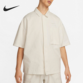 新款 男士 翻领宽松短袖 Nike DX7869 运动透气夏季 衬衫 133 耐克正品