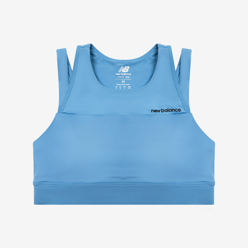 New Balance/NB正品运动女士无袖训练弹力透气背心WB21110-HER