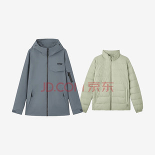 Skechers斯凯奇男款防泼水连帽羽绒服L424M033-0403