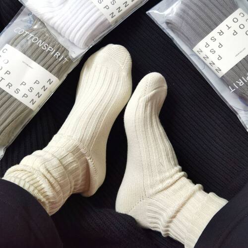 三双粗线袜日杂工装袜
