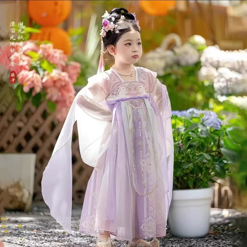 女童汉服春秋中秋超仙齐胸襦裙