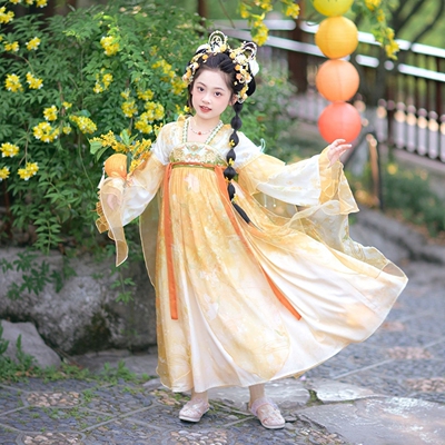 女童2026秋季款国风汉服公主裙