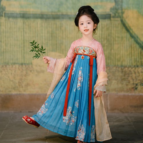 女童汉服春秋中秋超仙齐胸襦裙