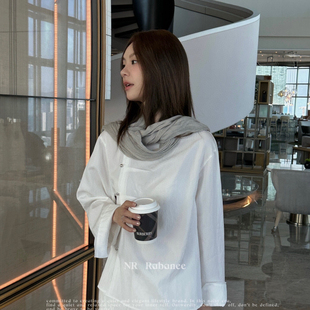 披肩 不含下装 BF0020 衬衫 甜甜复古风立领开襟工艺细节长款