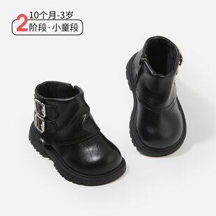 麦布熊女童冬季时尚精致公主鞋宝宝洋气舒适学步鞋婴幼儿短款皮靴