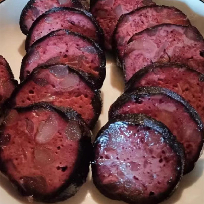 湖南省土特产农家自制柴火烟熏猪血丸子邵阳市武冈猪血粑圆子袋装