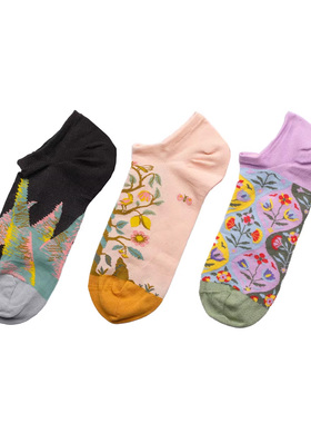 Bonne Maison法国进口设计师品牌潮袜ins短筒袜短袜棉船袜