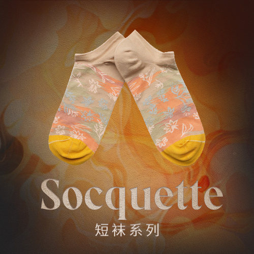 Bonne Maison法国进口设计师品牌潮袜ins短筒袜短袜棉船袜
