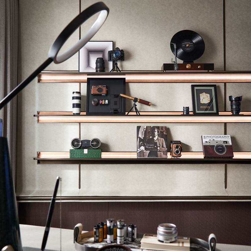 北欧意式样板间展柜书架书柜相机模型主题软装饰品搭配摆件陈列