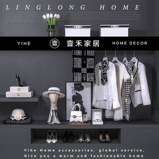 围巾定制香水样板间摆件收纳展厅道具装饰品摄影软装全屋衣柜箱