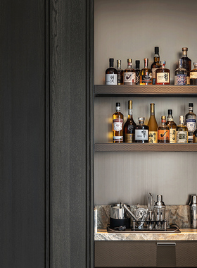 橱柜酒样板间假红瓶仿真展