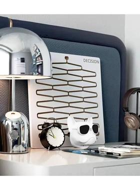 现代极简家居样板间软装床头柜展厅装饰品台灯道具艺术设计搭配