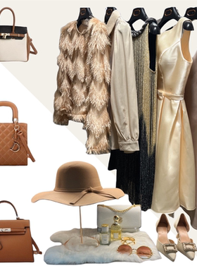 简约轻奢样板房衣帽间衣服衣柜饰品摆件软装衣物鞋子包包组合搭配