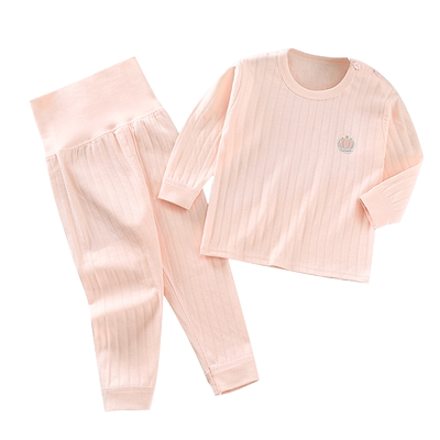 婴儿睡衣服薄款女宝宝提花内衣