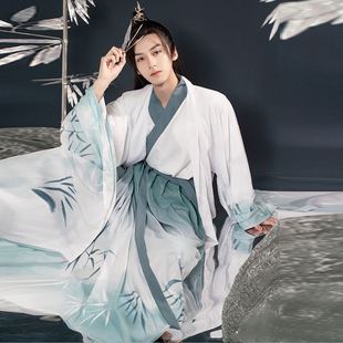 孤鲤汉服男套装学生古装公子男生飘逸中国风男士仙气正版原创情侣