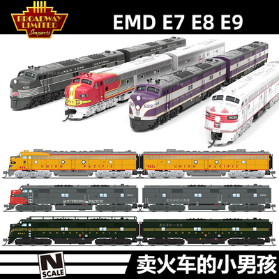 BLI N比例 EMD E7 E8 E9 狗头内燃机车火车模型 数码音效 定金