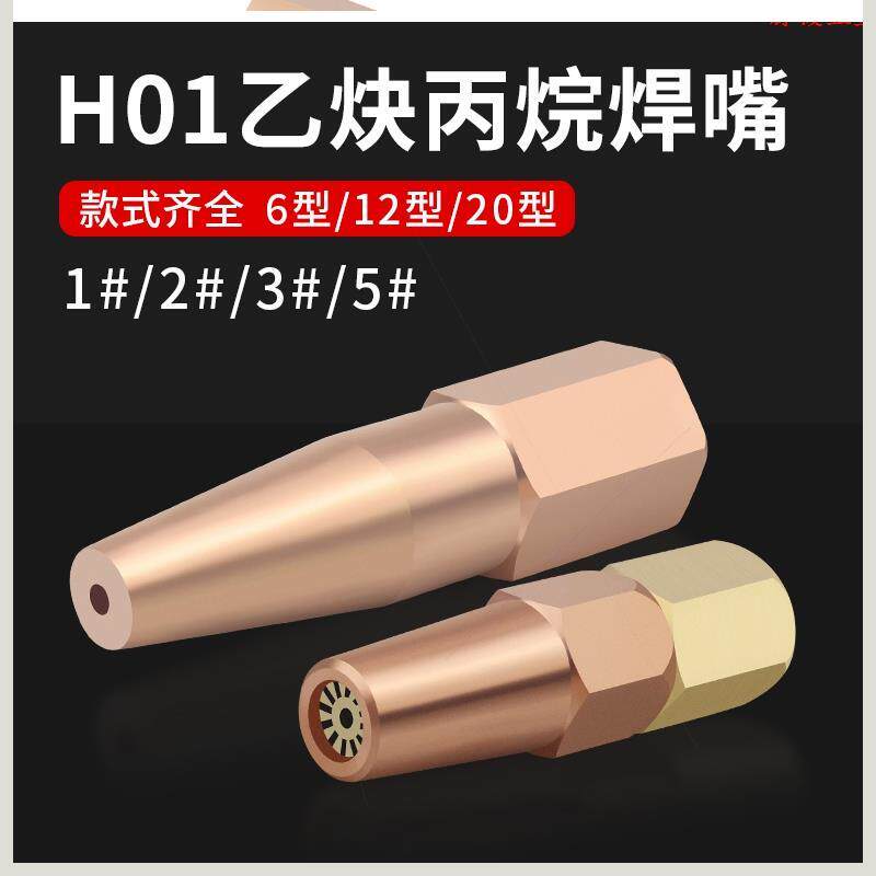 焊咀焊嘴h01-2/6/12/20乙炔/丙烷/煤气焊枪头梅花型枪嘴气焊焊炬