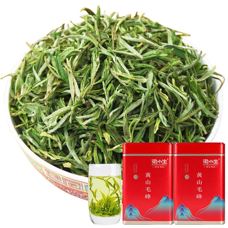 黄山2021毛峰新茶正宗特级茶绿茶茶叶500g安徽毛尖散装罐装礼盒装