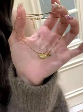 新款黑金色编绳DIY项链中古风新