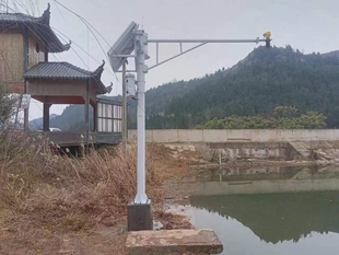 防汛设施监控杆GNSS水位监测立杆3.5米4米4.5米5米雨量计支架立柱