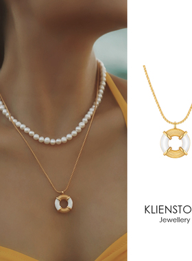 KLIENSTONE夏日游泳圈项链