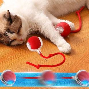 Smart Cat Toys Automatic Rolling Ball Fake Tail Rechargeable