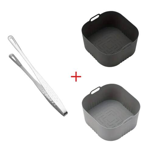 17cm Silicone Air Fryer Mold 28cm Stainless Steel Barbecue C