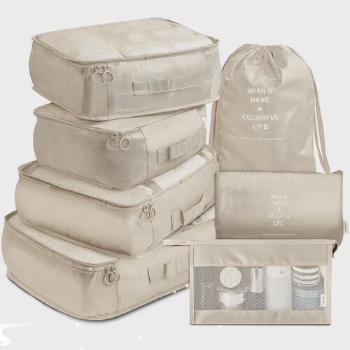 8pcs Set Travel Organizer Storage Bags Suitcase Packing Set1