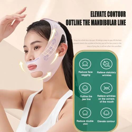 Chin Cheek Slimming Bandage V Shaper V Line Lifting Mask Fac