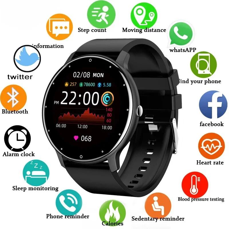 LIGE Ladies Smart Watch Bluetooth Call Watch Sport Fitness H