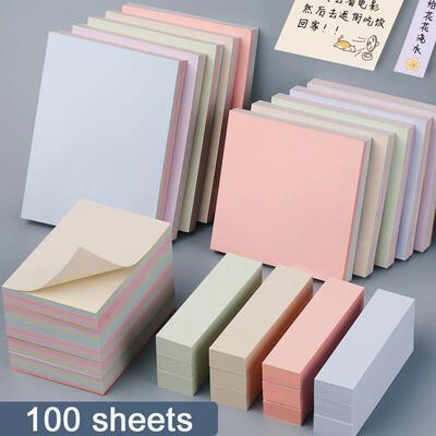 100 Sheets Paper Memo Pad Sticky Notes Bookmark Point Marker