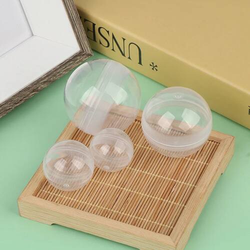 50PCS Clear Can Open Transparency Plastic Capsule Toy Surpri