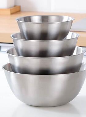 Stainless steel 304 salad bowl mixing bowl cooking bowl
