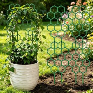 Honeycomb Flower Stand, Plant Vine Trellis, Balcony Flower P