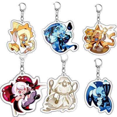 Game Cookie Run Kingdom Acrylic Keychain Bag Accessories Can