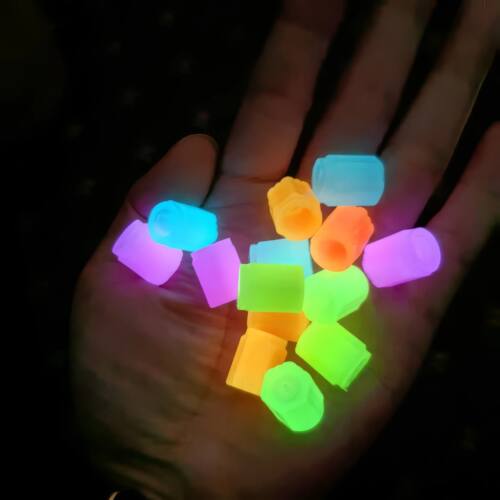4 Pieces of Luminous Tire Valve Caps, Universal Valve Covers