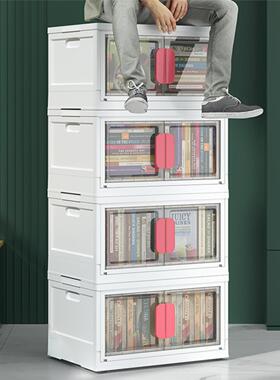 Foldable transparent clothing storage box折叠透明衣物收纳箱