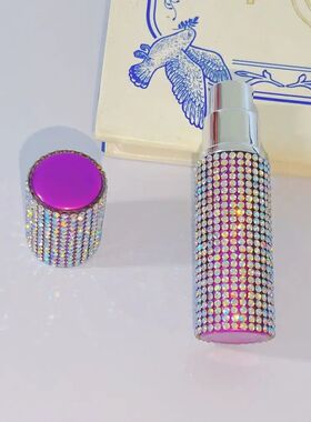 10ML Perfume Atomizer Bottle Refillable Rhinestone Inlaid Pe