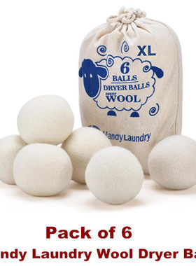 Laundry Wool Dryer Balls Fabric Softener Clothing Wrinkles