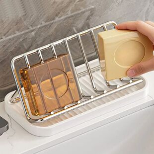 Slope Design Stainless Steel Soap Rack Bathroom Countertop D