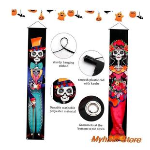 Porch Wel Day Banner Door Sign Dead The Mexican Halloween