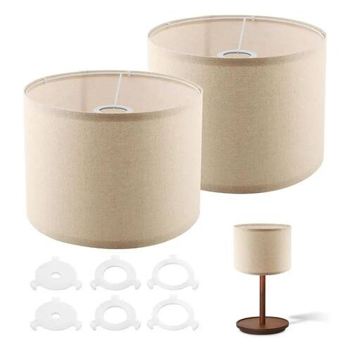 Linen Small Lamp Shades Beige Color Minimalist Lamp Shade Ad